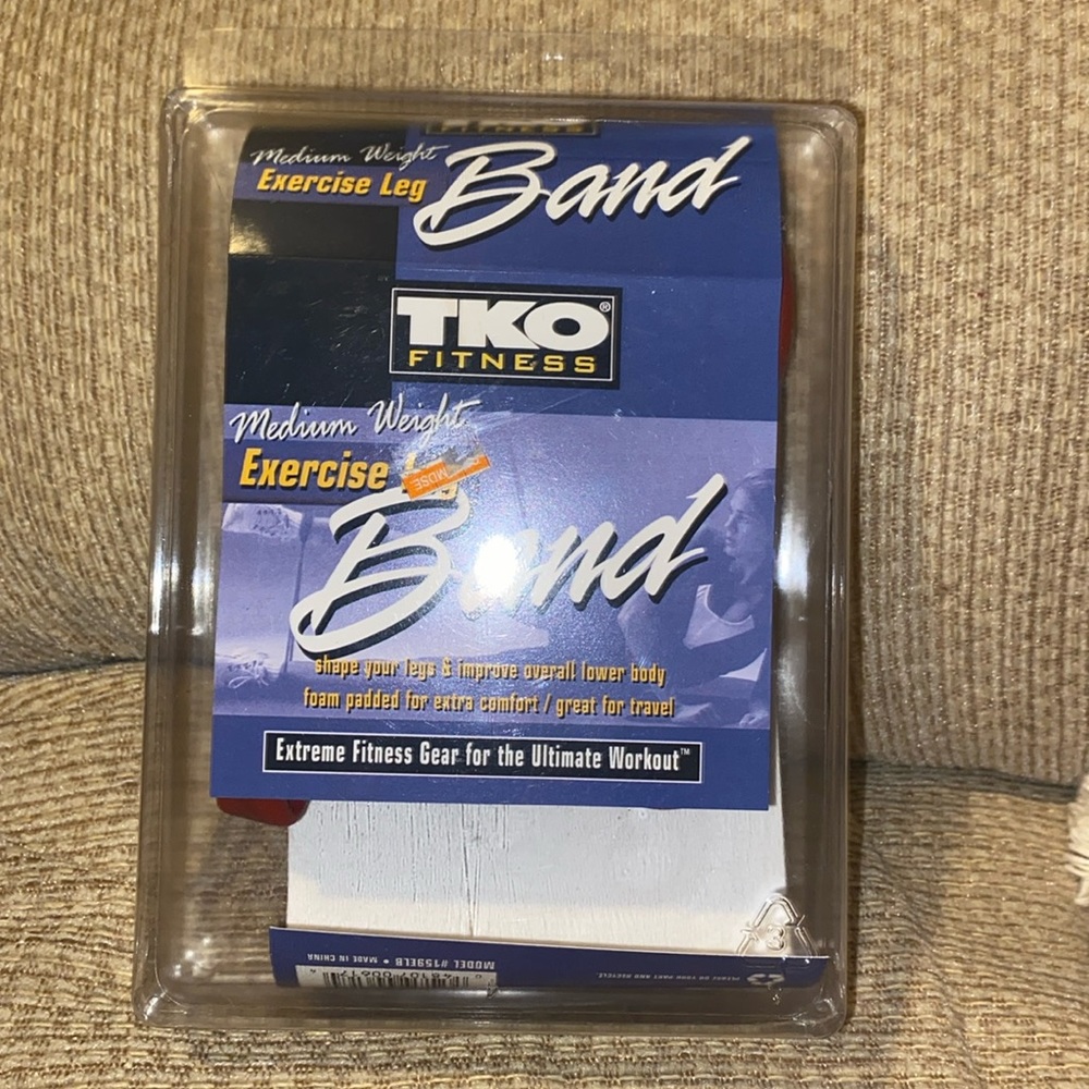 ❤️NWT TKO Medium Weight Exercise Leg Band w/Soft Foam Padding